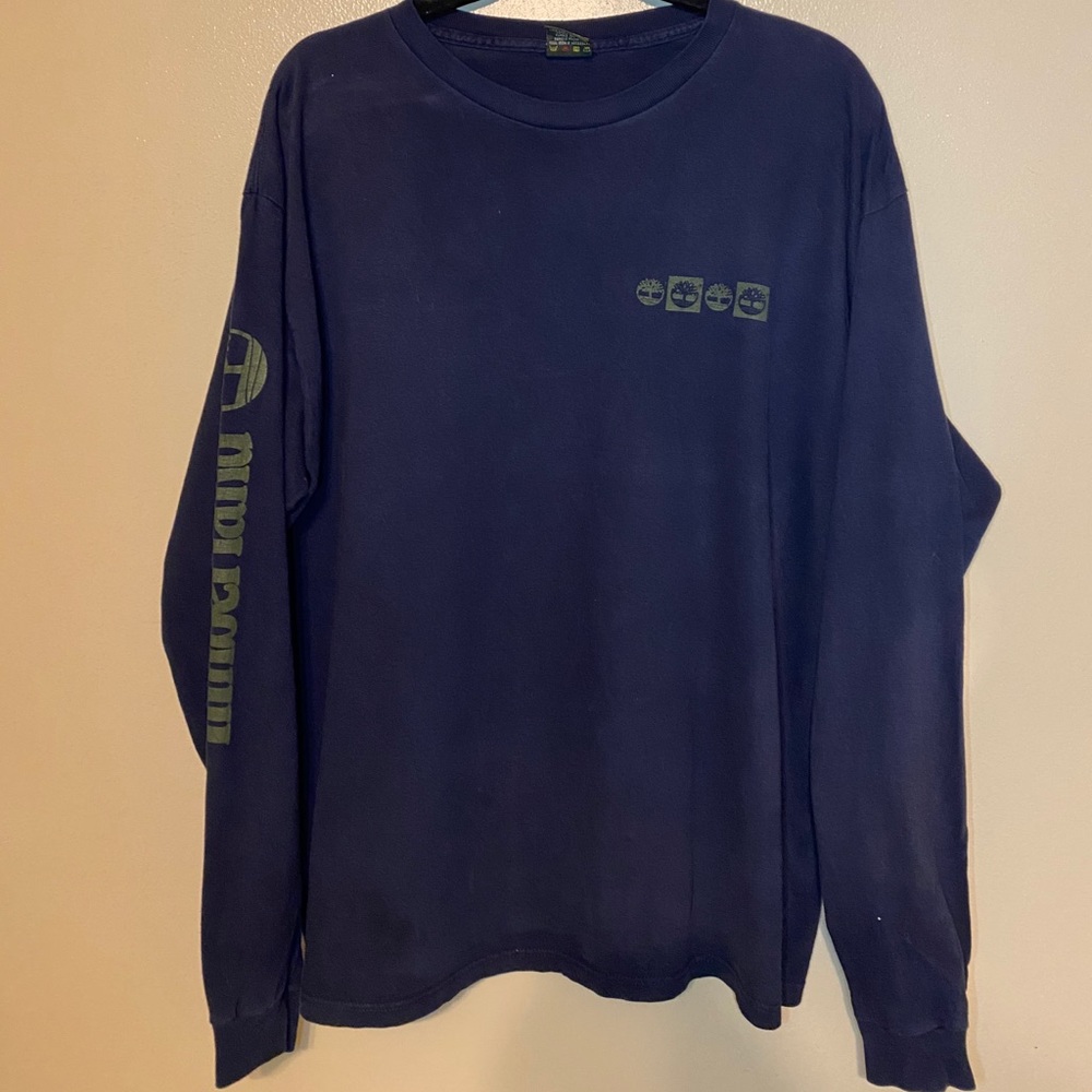 Men’s Navy Blue XL Timberland Long Sleeve Tee Sold
